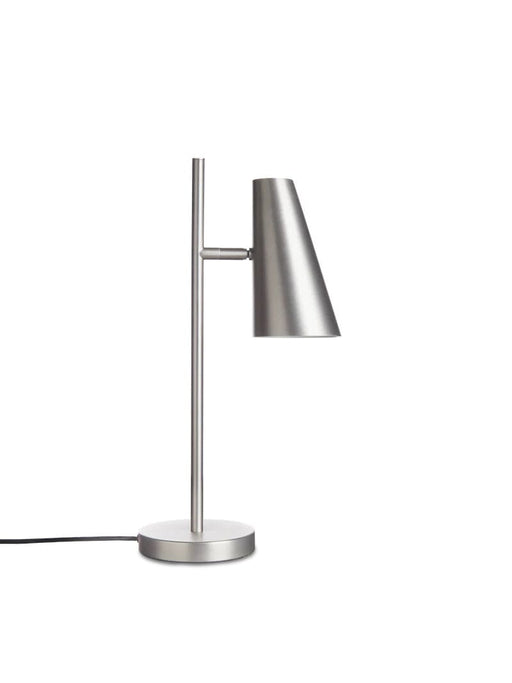 Cono Table Lamp Table Lamps Woud Satin Silver 