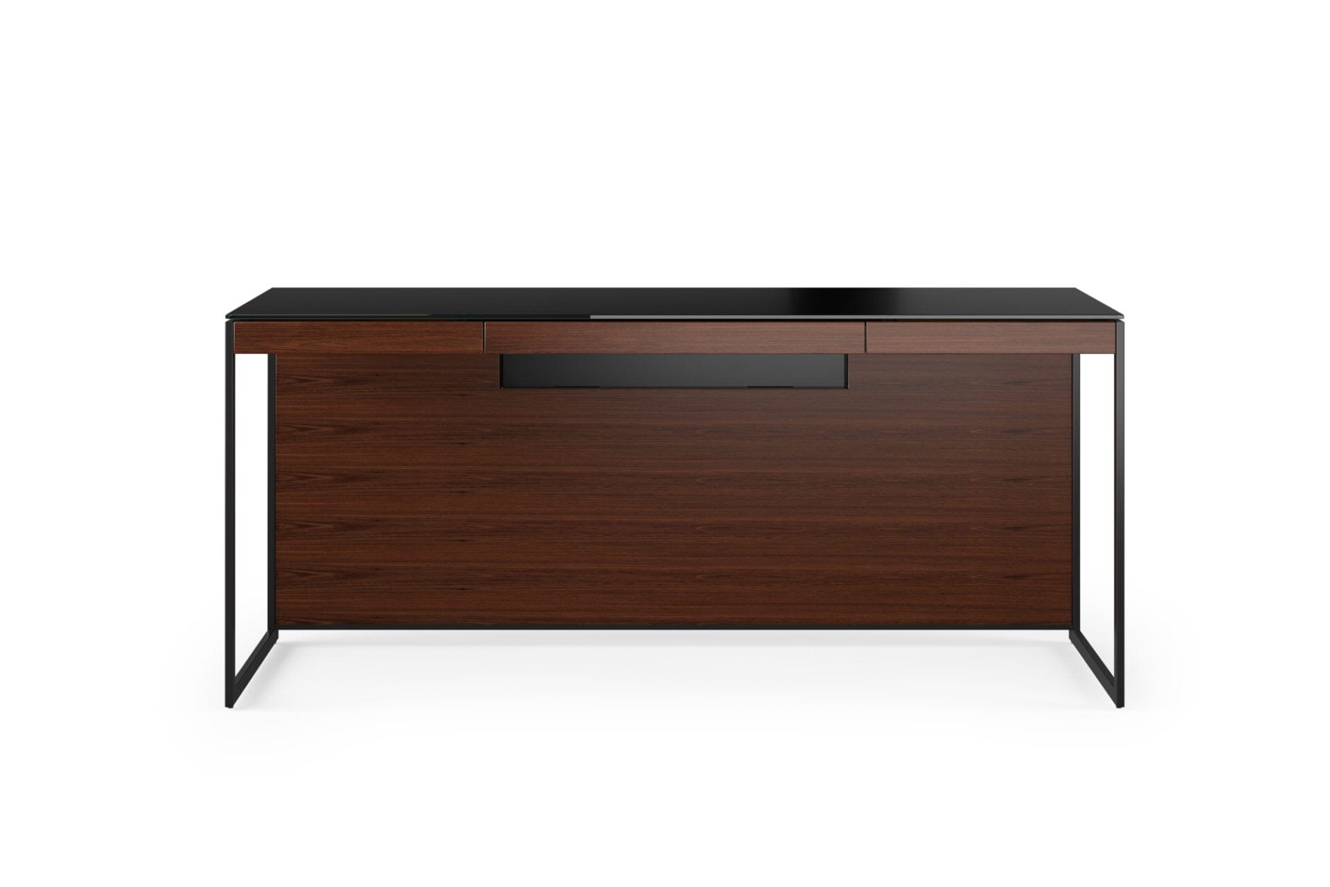 Sequel 20 Desk 6101 Desk's BDI Chocolate Stained Walnut Black 