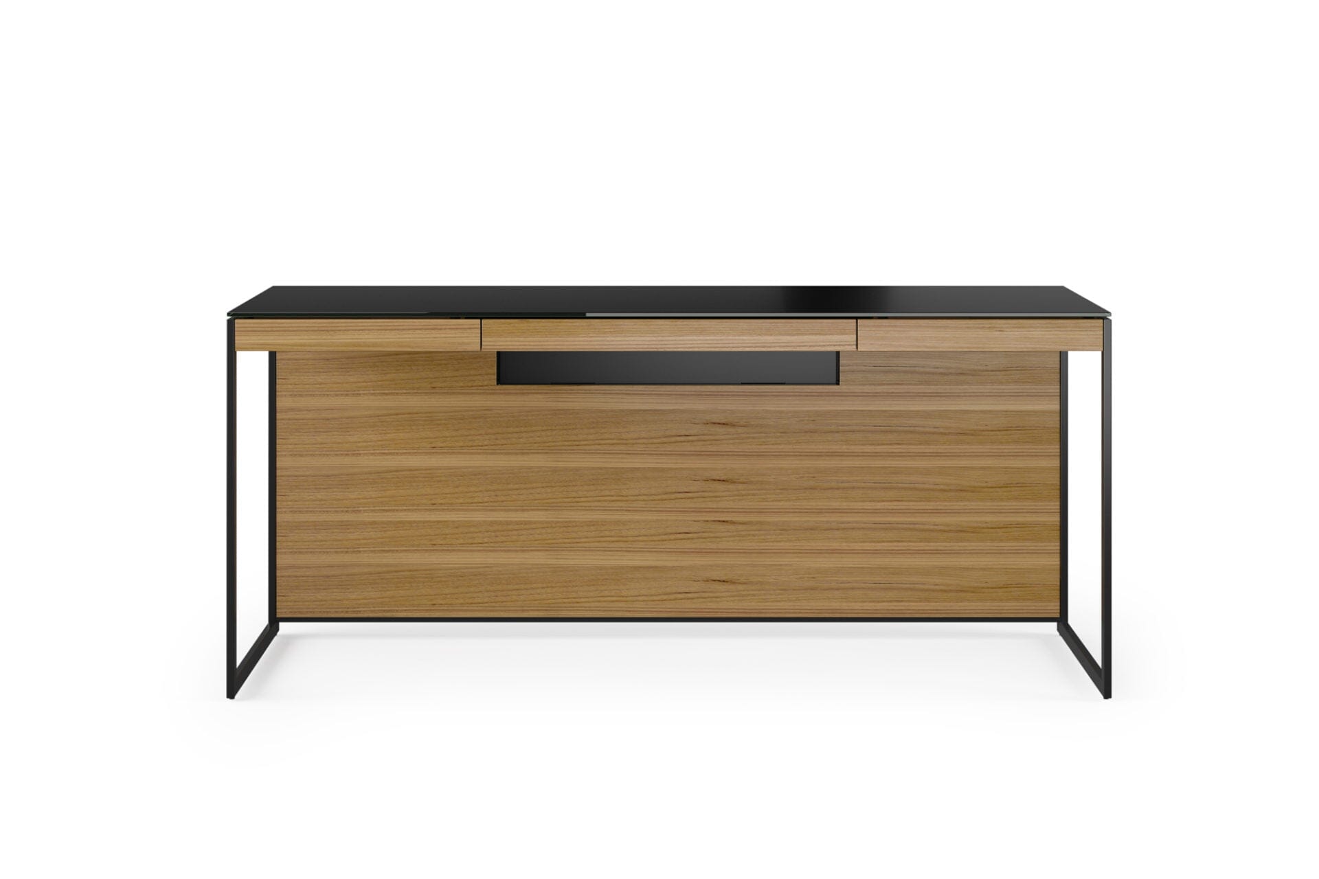 Sequel 20 Desk 6101 Desk's BDI Natural Walnut Black 