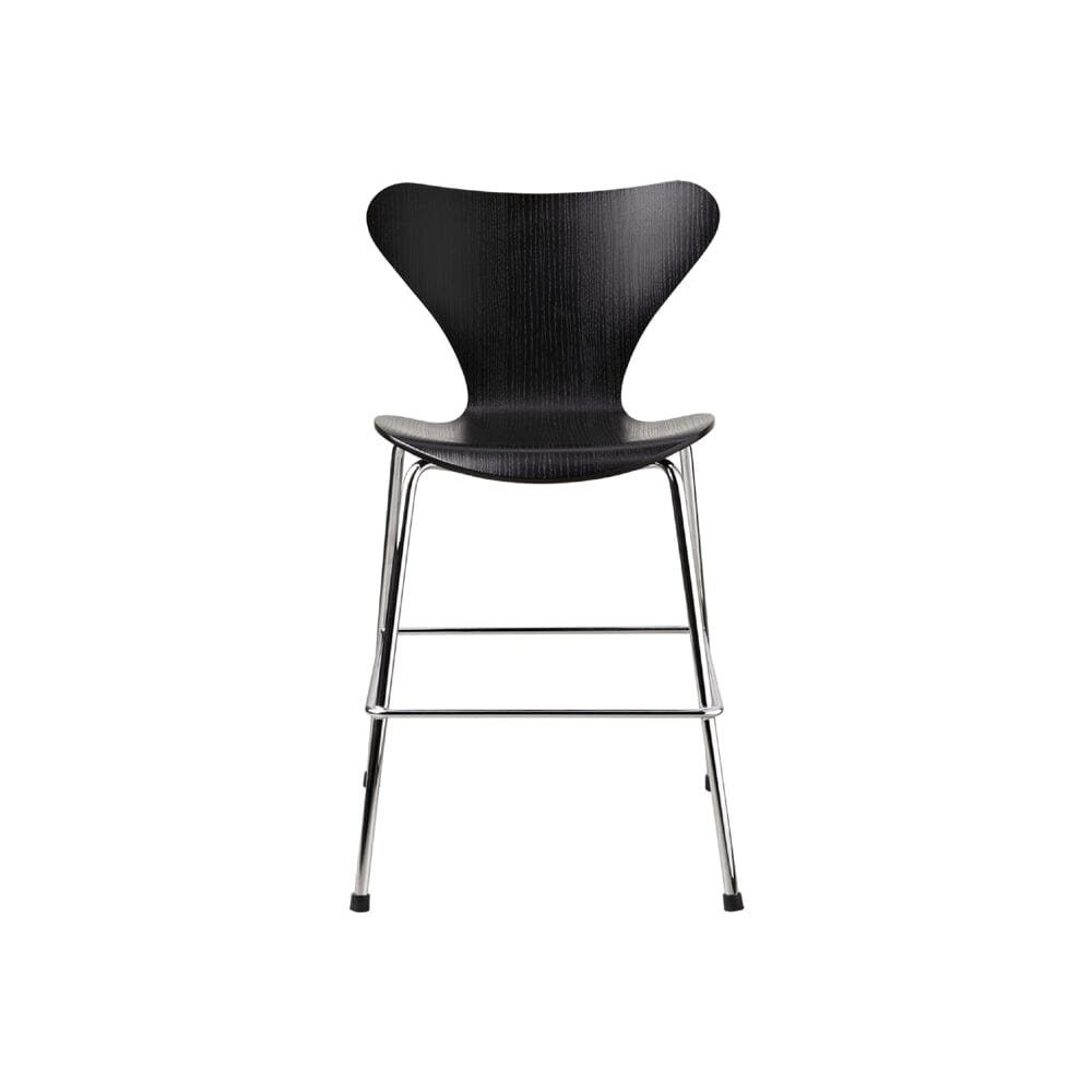 Series 7 Children's Stool / Tall Chair Stools Fritz Hansen Black / Chrome 