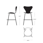 Series 7 Children's Stool / Tall Chair Stools Fritz Hansen 