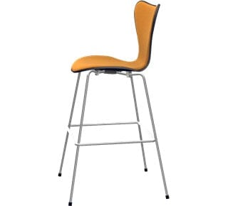 Series 7 Stool - Front Upholstered Stools Fritz Hansen 