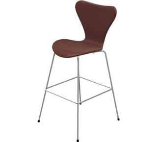 Series 7 Stool - Full Upholstered Stools Fritz Hansen 