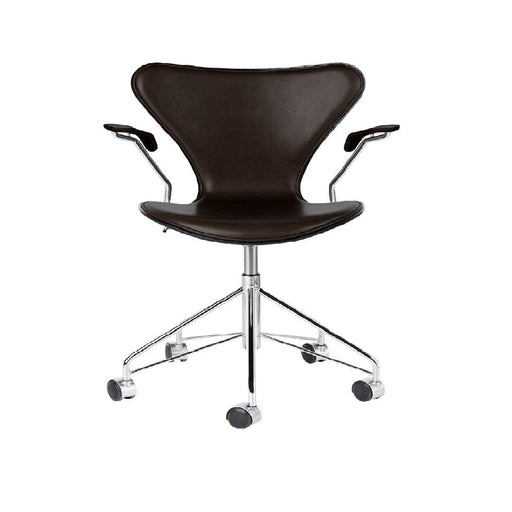 Series 7 Swivel Arm Chair Front Upholstered Dining chairs Fritz Hansen 