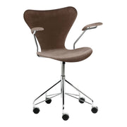 Series 7 Swivel Arm Chair Full Upholstered Dining chairs Fritz Hansen 