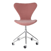Series 7 Swivel Side Chair Full Upholstered Chairs Fritz Hansen 