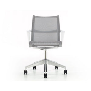 Setu Chair by herman miller task chair herman miller Studio white frame / silver alloy base / alpine mesh 