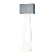 Tube Top Floor Lamp Floor Lamps Pablo 60” H Silver Shade / Clear Body 