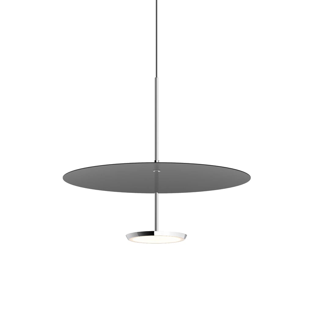 Sky Dome Pendant Pendant Lights Pablo 18&quot; - Polished Aluminum + Black 