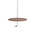 Sky Dome Pendant Pendant Lights Pablo 18" - Polished Aluminum + Walnut 