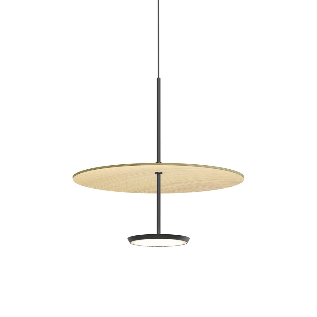 Sky Dome Pendant Pendant Lights Pablo 18" - Matte Black + Brushed Brass 