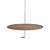 Sky Dome Pendant Pendant Lights Pablo 24" - Polished Aluminum + Walnut 