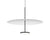 Sky Dome Pendant Pendant Lights Pablo 24" - Matte Black + White 