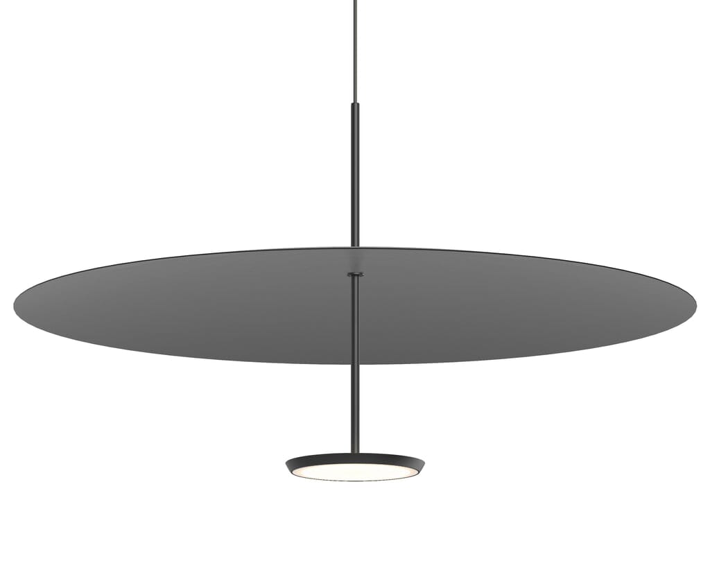 Sky Dome Pendant Pendant Lights Pablo 32" - Matte Black + Black 