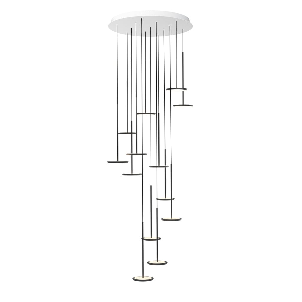 Sky Solo Chandelier Pendant Lights Pablo 13 - Matte Black 