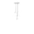 Sky Solo Chandelier Pendant Lights Pablo 3 - Polished Aluminum 