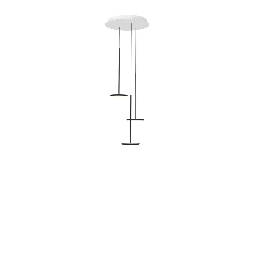 Sky Solo Chandelier Pendant Lights Pablo 3 - Matte Black 