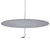 Sky Sound Pendant Light Pendant Lights Pablo 32" - Polished Aluminum + Stone Grey 