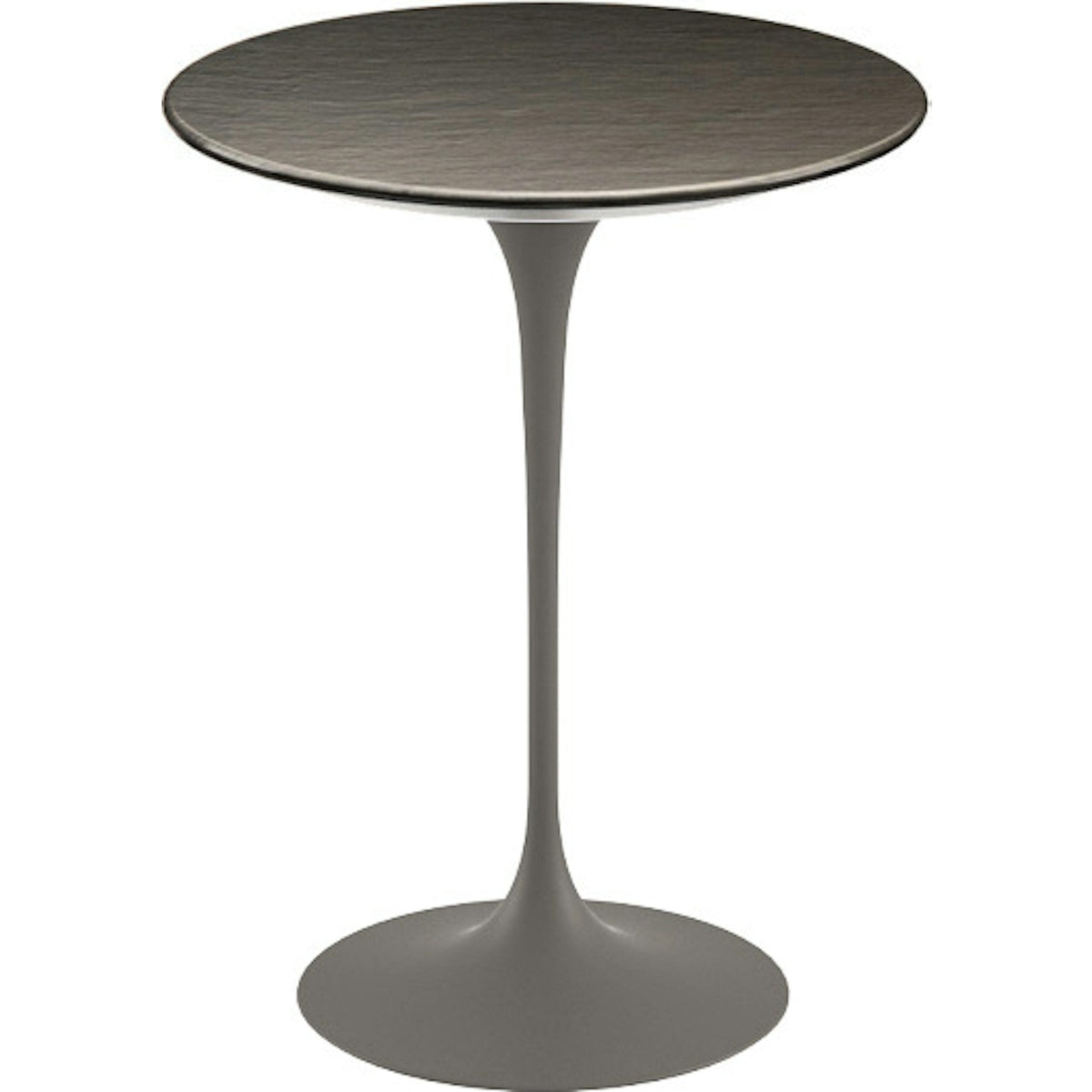 Saarinen Side Table - 16" Round side/end table Knoll Grey Slate, Natural 
