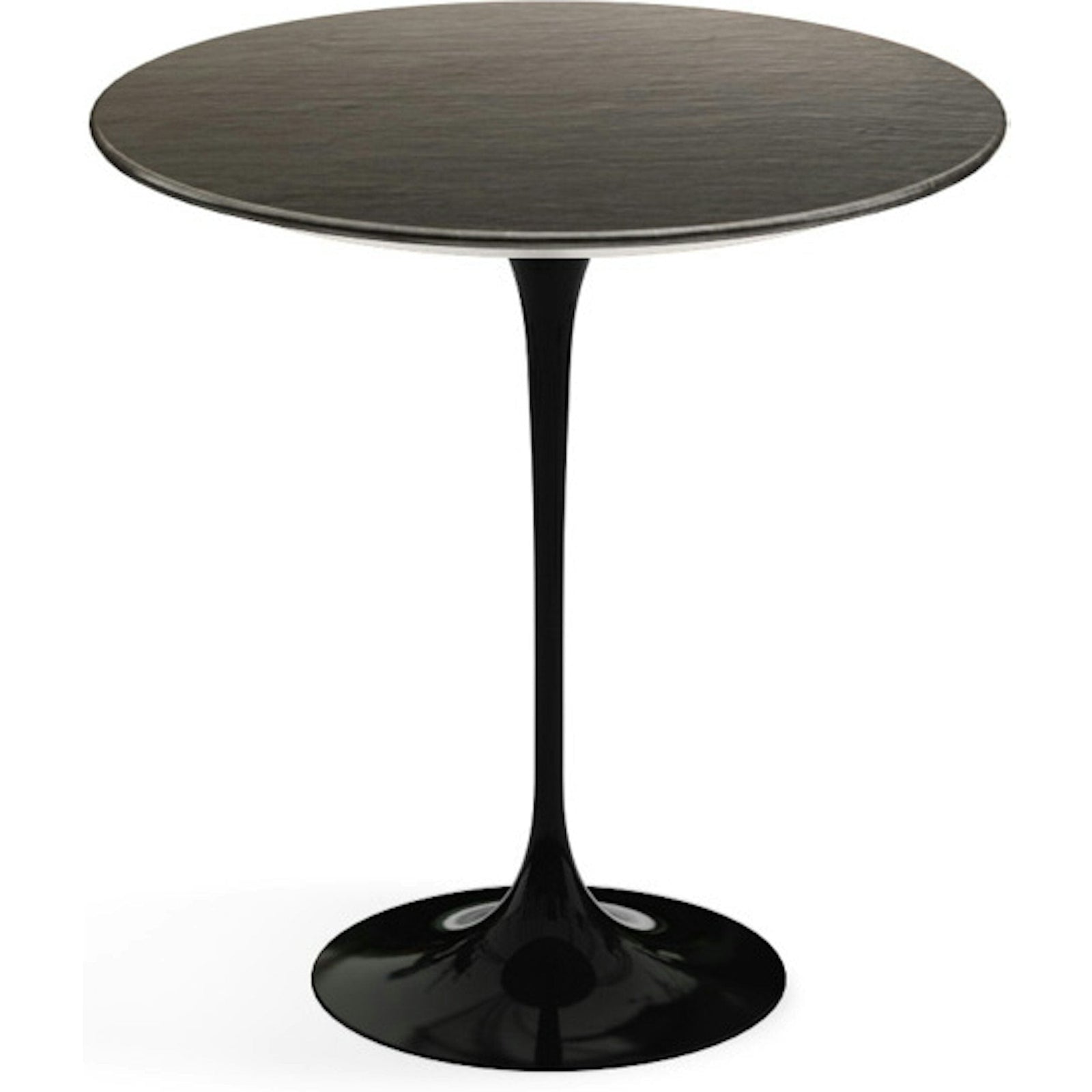 Saarinen Side Table - 20” Round side/end table Knoll Black Slate, Natural 