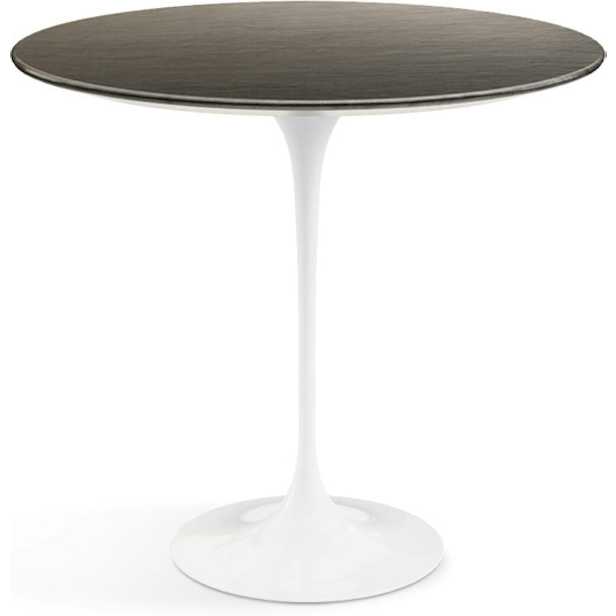 Saarinen Side Table - 22” Oval side/end table Knoll White Slate, Natural 