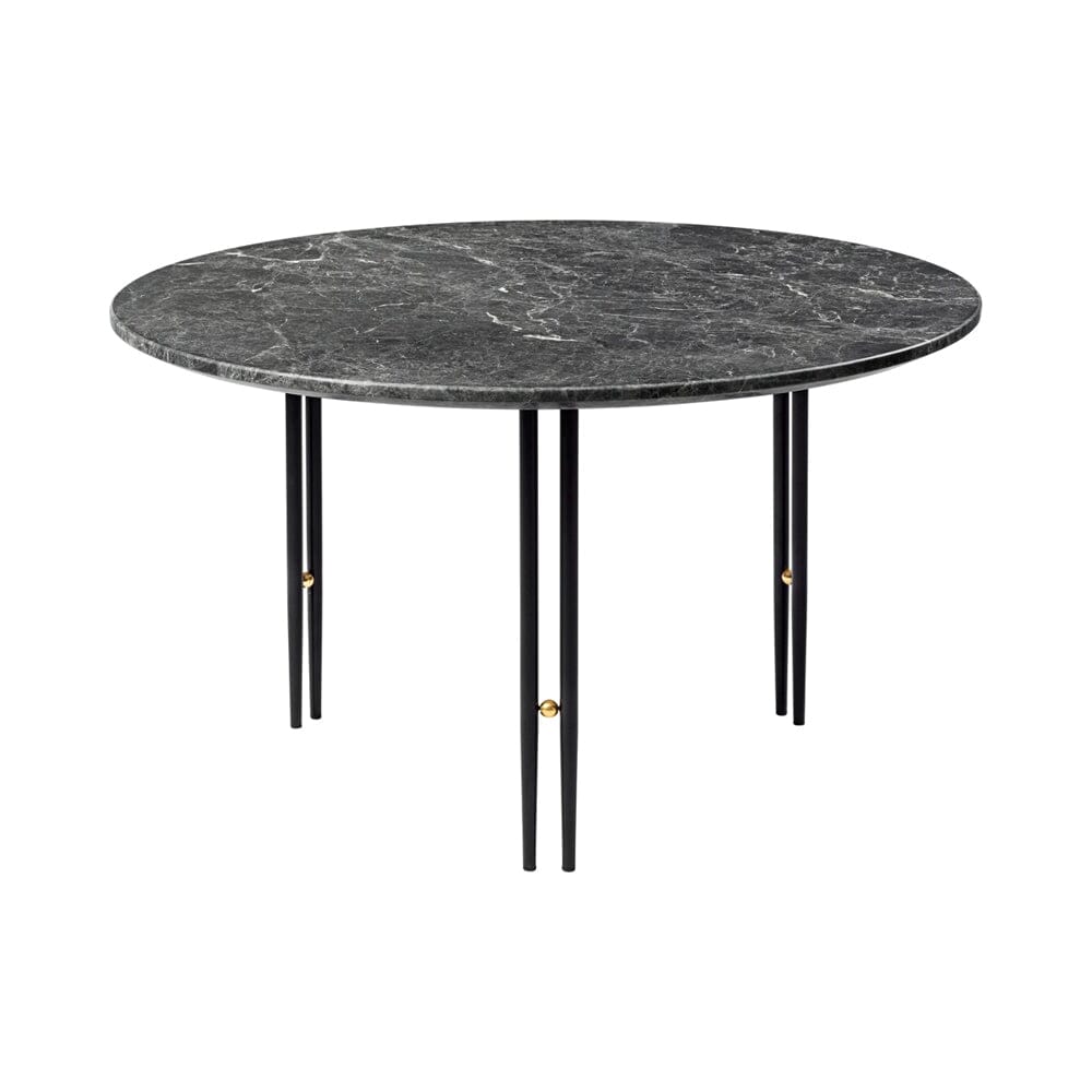 IOI Coffee Table Coffee Tables Gubi Small Grey Emperador Marble Black Semi Matt Base / Brass Sphere