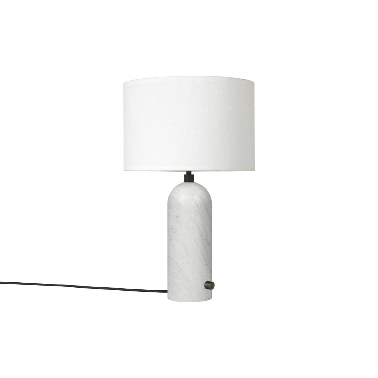 Gravity Table Lamp Table Lamps Gubi White Marble White shade Small