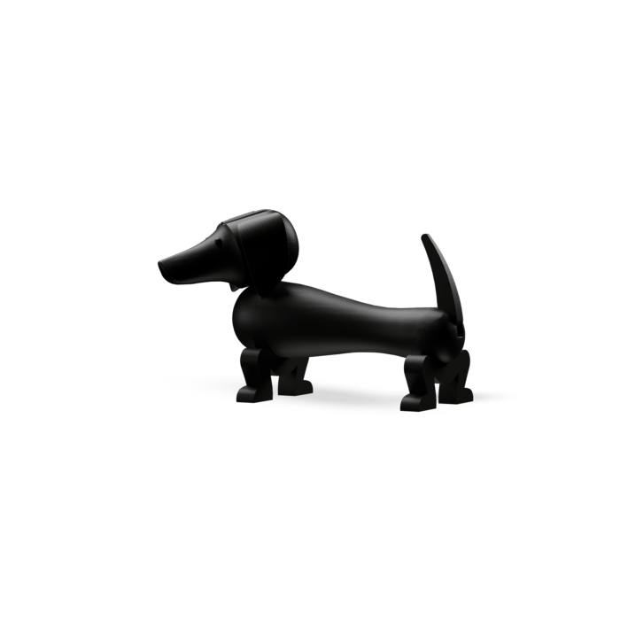 Kay Bojesen Dog, Dark Stained Oak (4.3 in), view 3