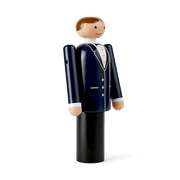 Kay Bojesen Groom, Blue/Black/White (Small), view 2