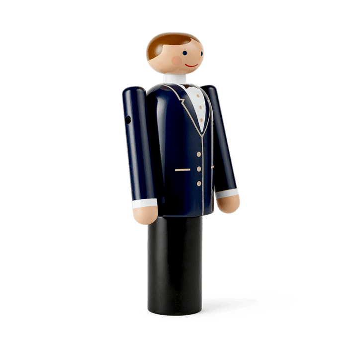 Kay Bojesen Groom, Blue/Black/White (Small), view 2