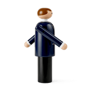 Kay Bojesen Groom, Blue/Black/White (Small), view 3