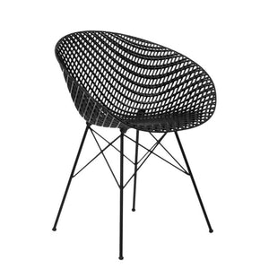 Smatrik Outdoor Chair (2 Chairs) Chairs Kartell Matte Black/Black 