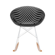 Smatrik Rocking Chair (2 Chairs) rocking chairs Kartell Black/Chrome 