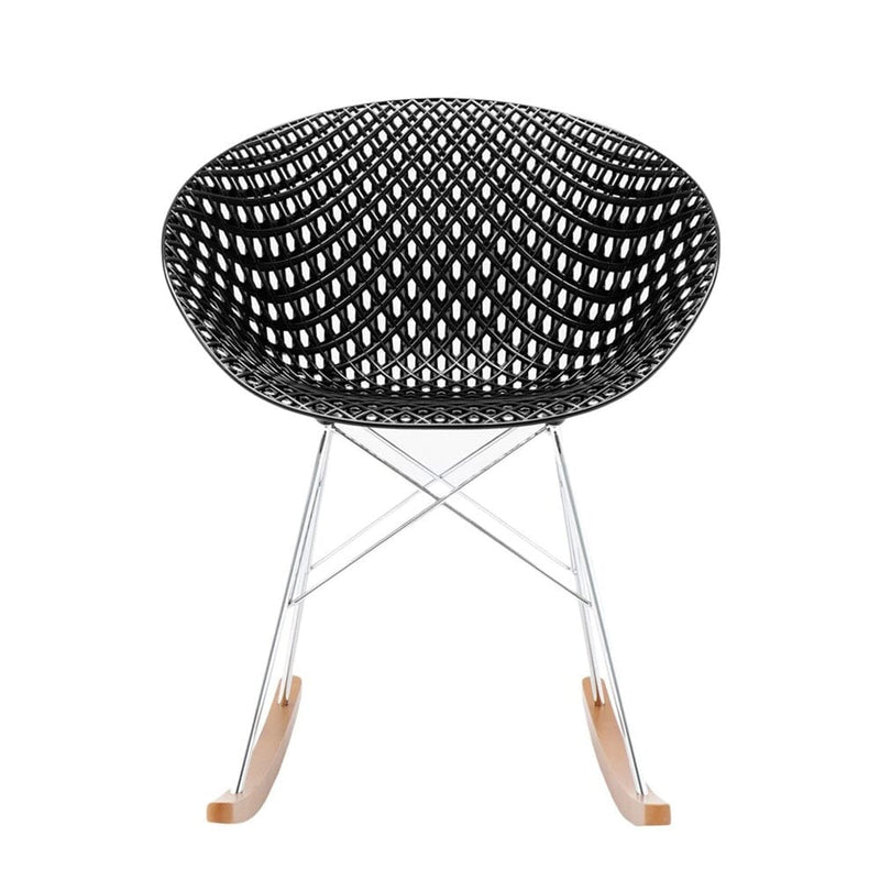 Smatrik Rocking Chair (2 Chairs) rocking chairs Kartell Black/Chrome 