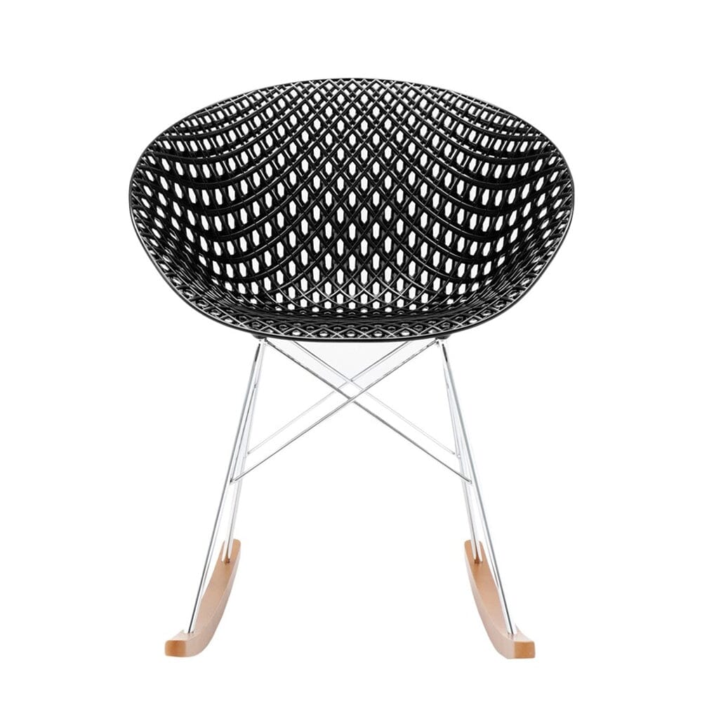 Smatrik Rocking Chair (2 Chairs) rocking chairs Kartell Black/Chrome 