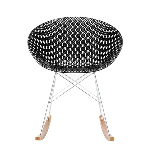 Smatrik Rocking Chair (2 Chairs) rocking chairs Kartell Black/Chrome 