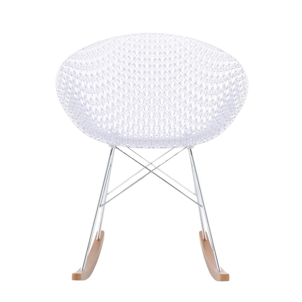 Smatrik Rocking Chair (2 Chairs) rocking chairs Kartell Crystal/Chrome 