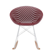 Smatrik Rocking Chair (2 Chairs) rocking chairs Kartell Plum/Chrome 