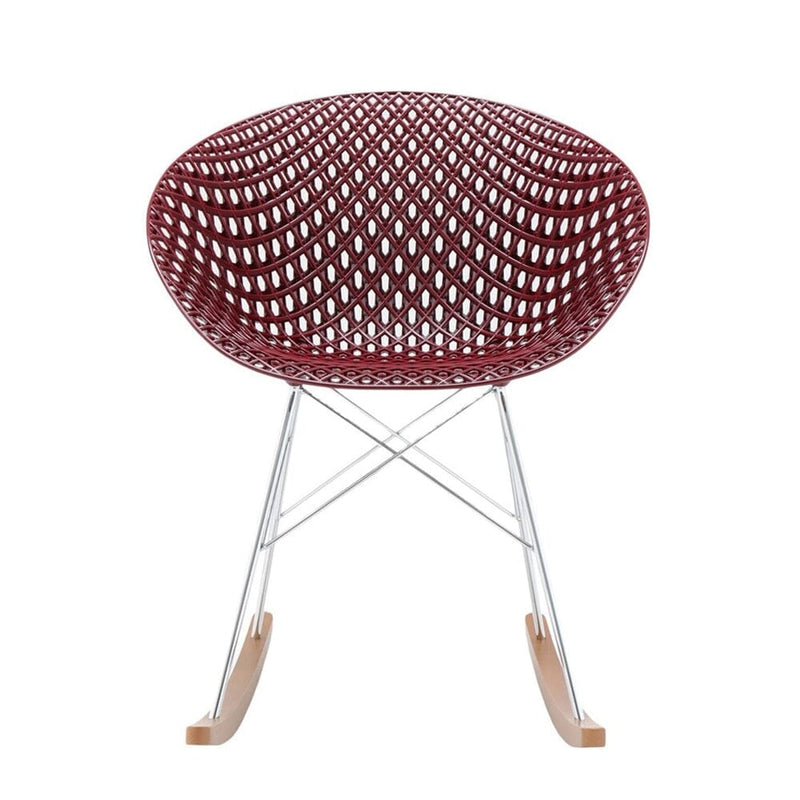 Smatrik Rocking Chair (2 Chairs) rocking chairs Kartell Plum/Chrome 
