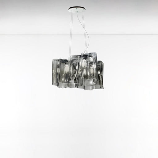Logico Mini Triple Nested Suspension Lamp suspension lamps Artemide Extended Smoke Grey 