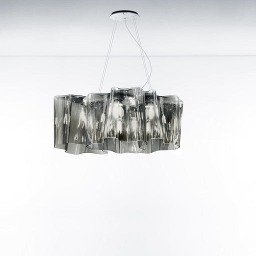 Logico Triple Linear Suspension Lamp hanging lamps Artemide Standard Smoke Grey 