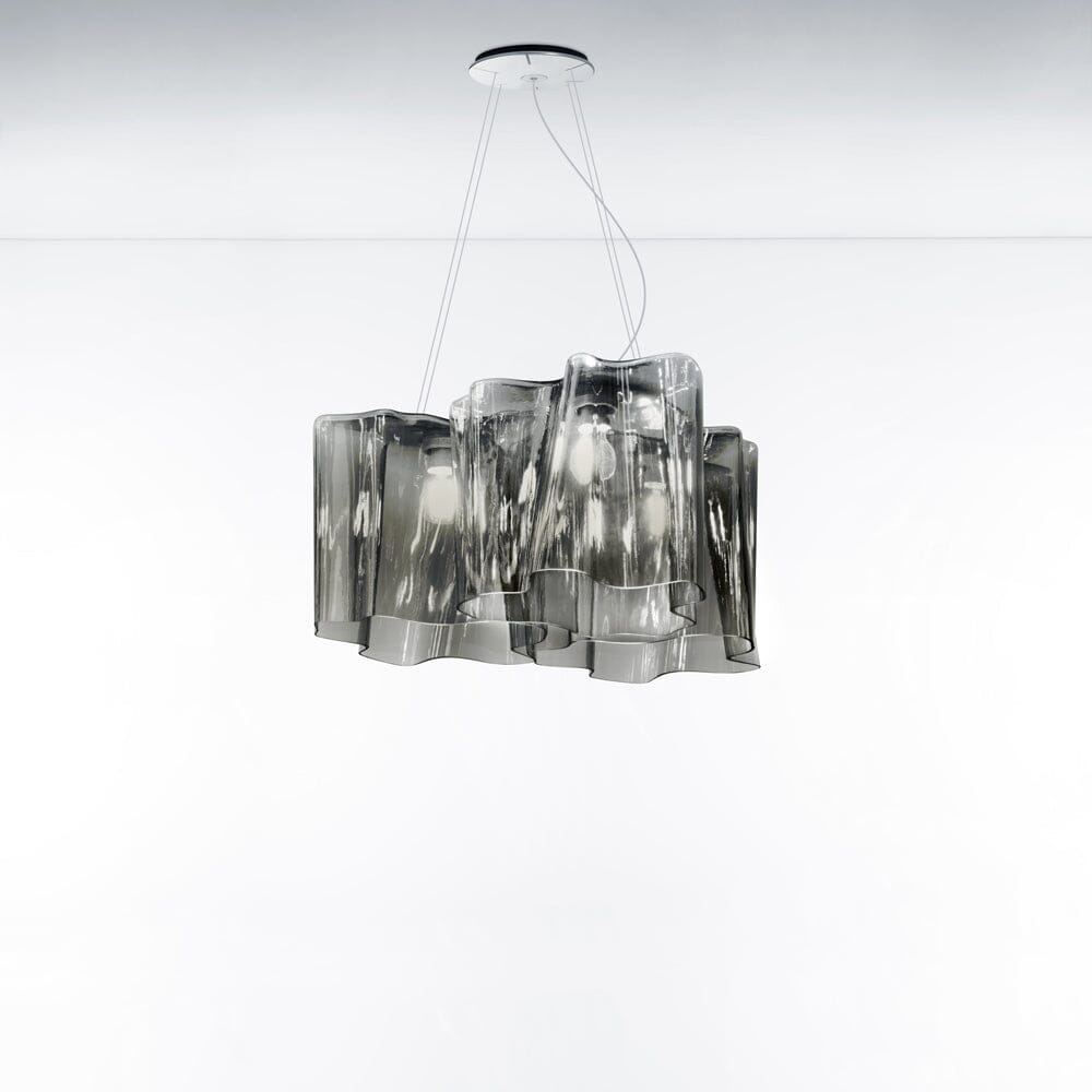 Logico Triple Nested Suspension Lamp suspension lamps Artemide Extended Smoke Grey 