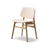 Soborg 3050 Wood Base Chair Seat & Back Upholstered Dining Chair Fredericia 