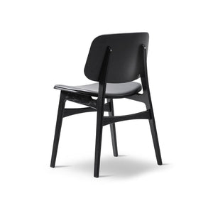 Soborg 3050 Wood Base Chair Seat & Back Upholstered Dining Chair Fredericia 