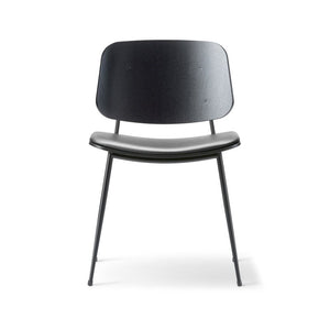 Soborg 3062 Metal Base Chair Seat upholstered Dining Chair Fredericia 