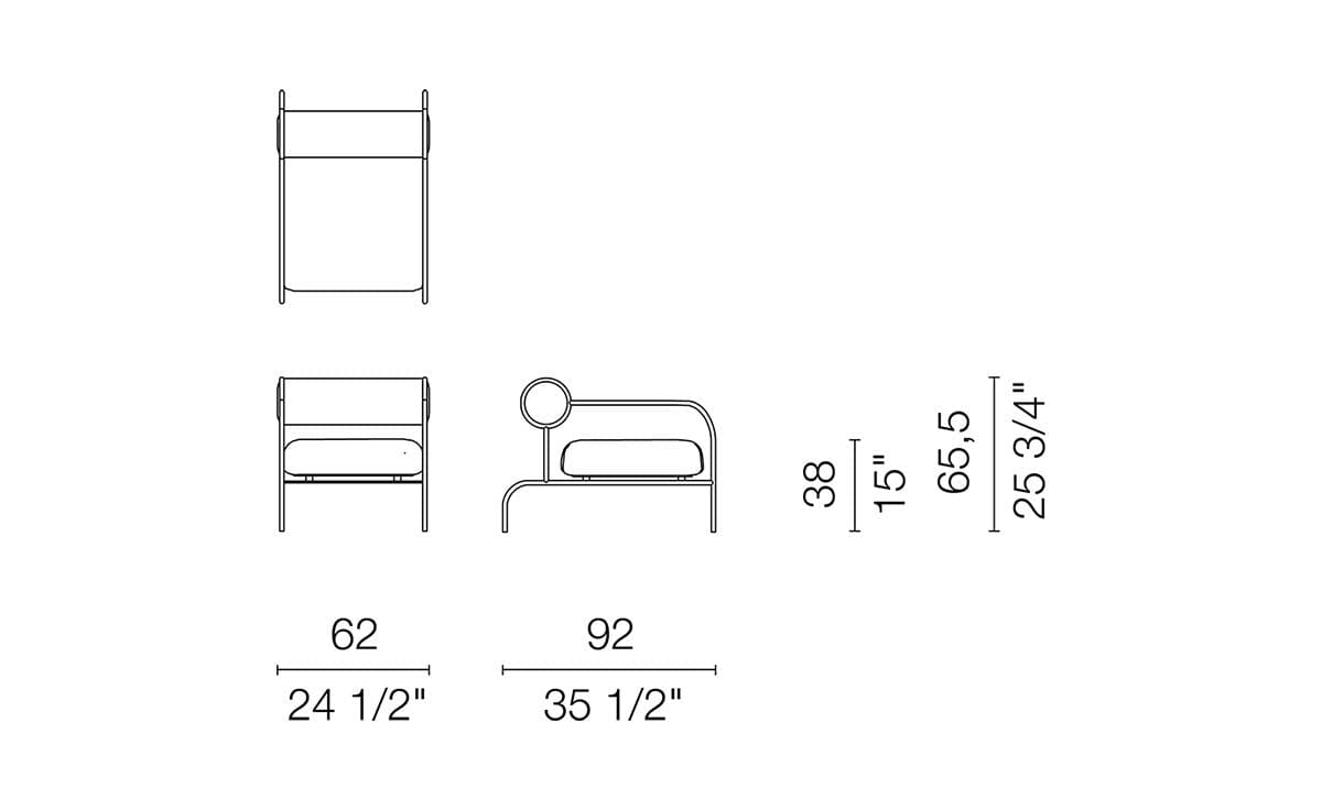 Sofa With Arms Lounge Chair lounge chair Cappellini 