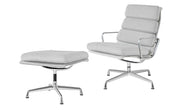Eames Soft Pad Lounge Chair and Ottoman by Herman Miller