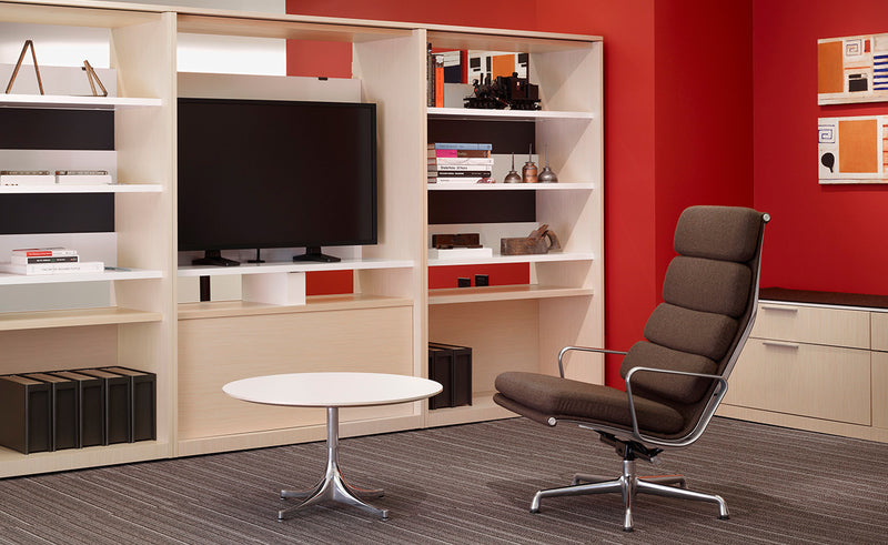 Eames Soft Pad Lounge Chair and Ottoman by Herman Miller