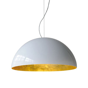 Sonora PMMA Pendant Light Floor Lamps Oluce White/Gold 