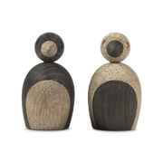 Kay Bojesen Pair of Sparrows, Small, Oak/Smoked Oak, view 4